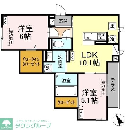 ドムスクレスト森野の物件間取画像